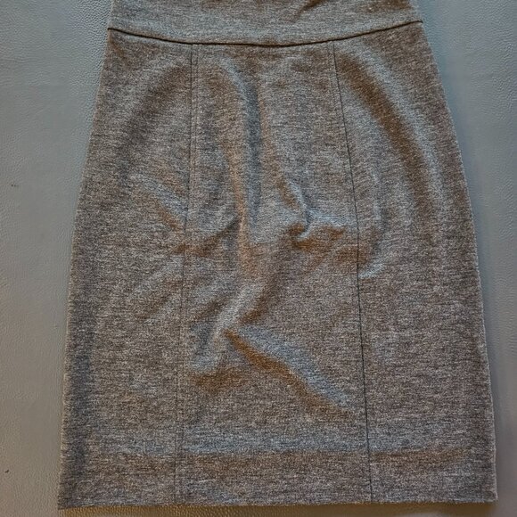 BCBG Grey Pencil Skirt - Picture 1 of 6